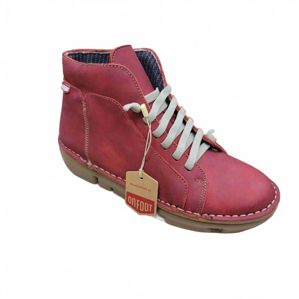 NEW ONFOOT women's touch sneaker boot in rojo - Picture 4 of 5